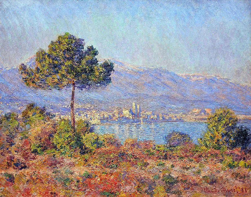 View of Antibes from the Notre-Dame Plateau, Claude Oscar Monet