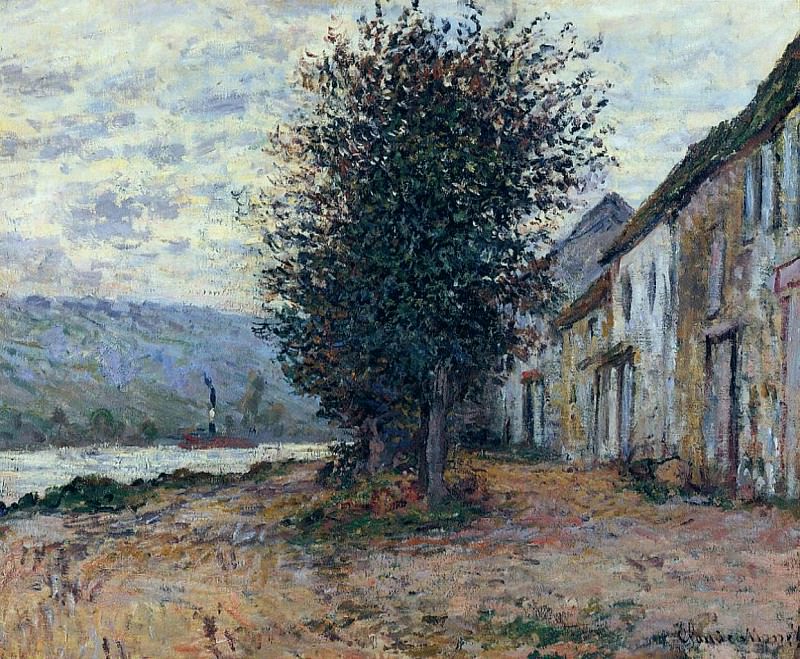 The Banks of the Seine at, Claude Oscar Monet