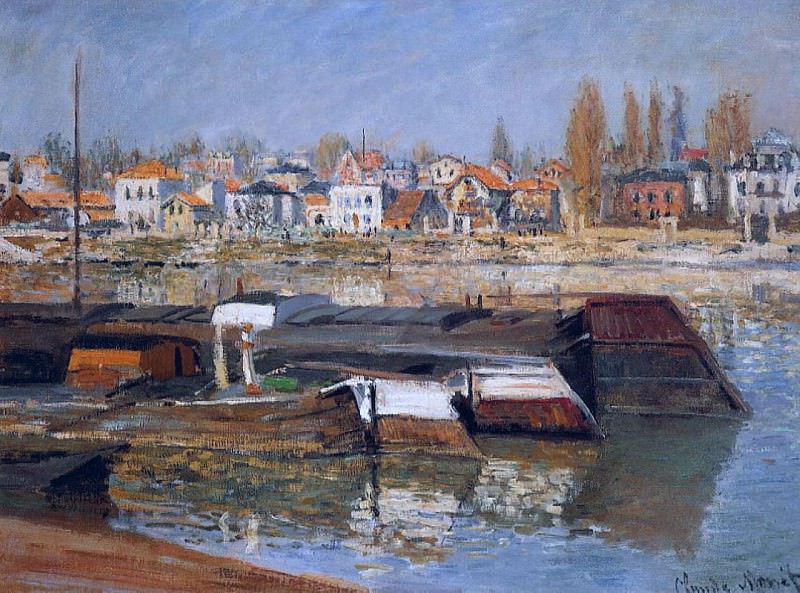The Seine at Asnieres 01, Claude Oscar Monet