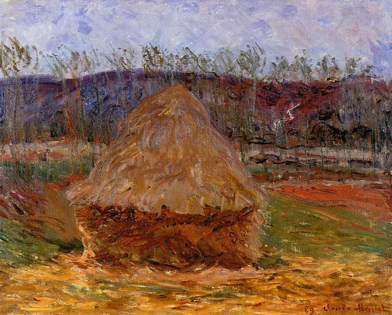 Grainstack at Giverny, Claude Oscar Monet