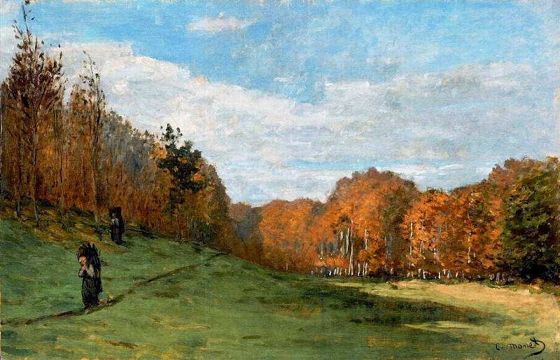 Woodbearers in Fontainebleau Forest, Claude Oscar Monet