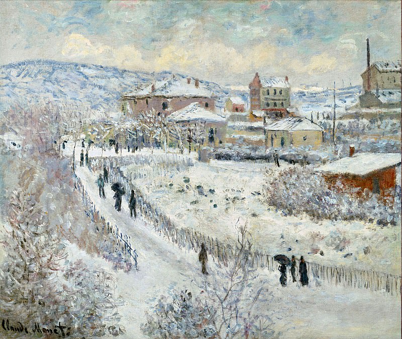 View of Argenteuil in the Snow, Claude Oscar Monet