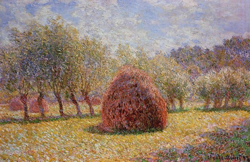 Haystacks at Giverny, Claude Oscar Monet