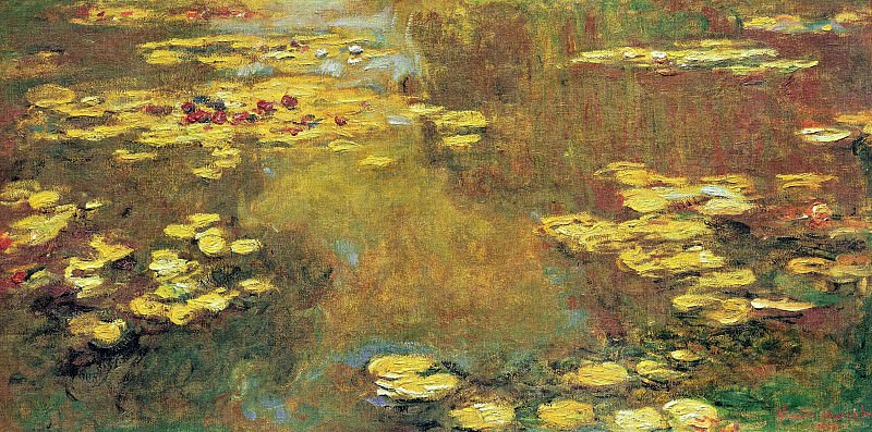 Пруд с водяными лилиями, 1917-19 02, Клод Оскар Моне