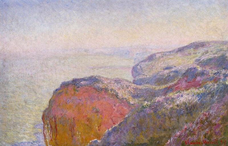 Cliff near Dieppe in the Morning, Claude Oscar Monet
