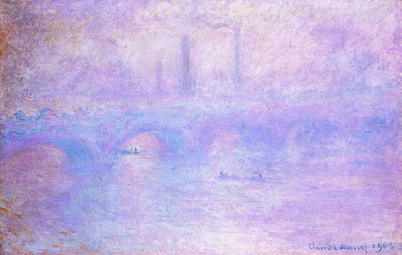 Waterloo Bridge, Fog, Claude Oscar Monet