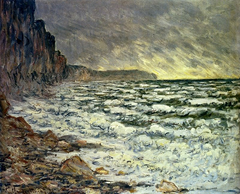 Море в Фекампе, 1881 г. 2, Клод Оскар Моне