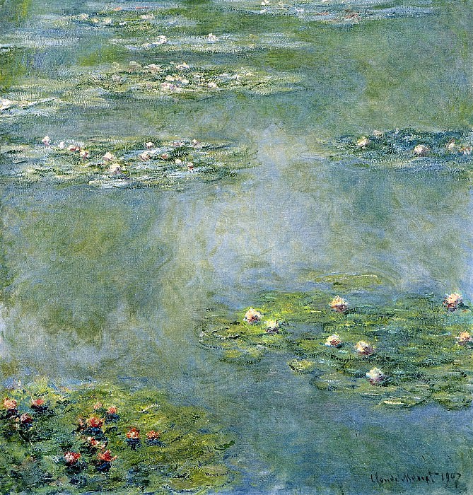 Water Lilies, 1907 07, Claude Oscar Monet
