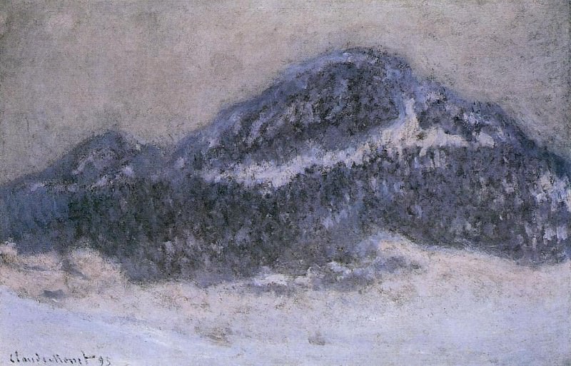 Mount Kolsaas in Misty Weather, Claude Oscar Monet