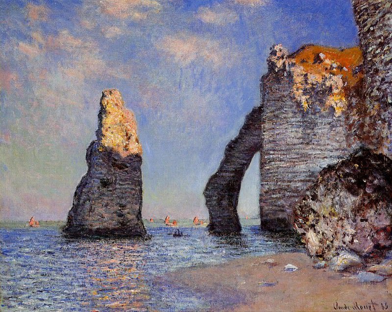 The Rock Needle and the Porte dвЂ™Aval, Claude Oscar Monet