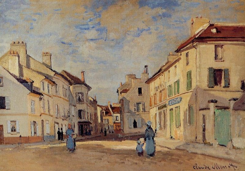 The Old Rue de la Chaussee, Argenteuil, Claude Oscar Monet