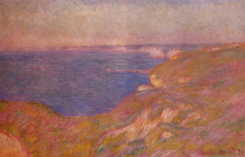 Cliff near Dieppe, Claude Oscar Monet