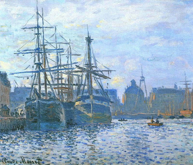 Le Havre, Le bassin du commerce, Claude Oscar Monet