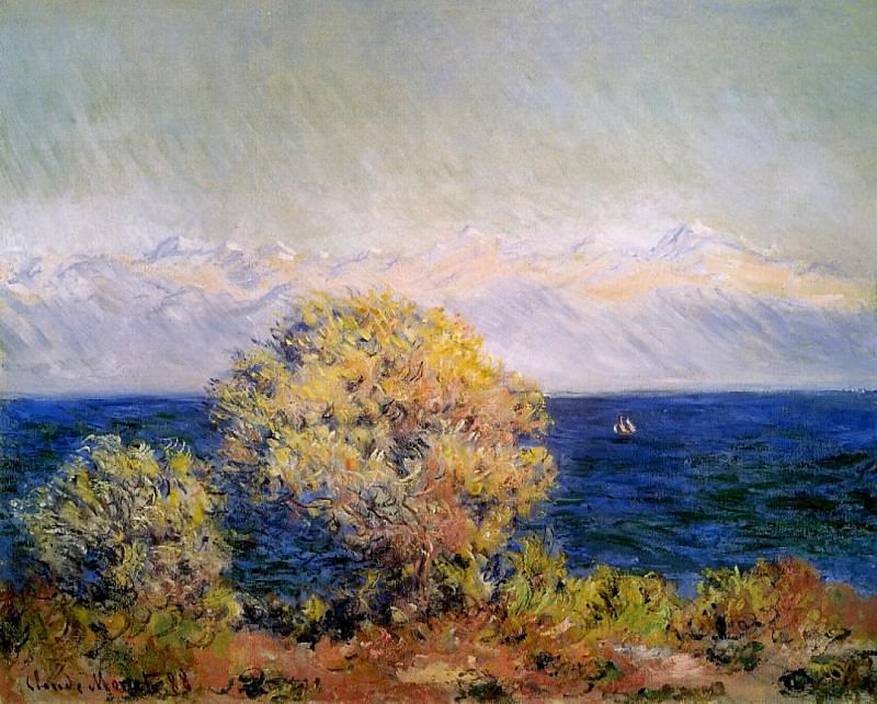 At Cap de Antibes, Mistral Wind, Claude Oscar Monet