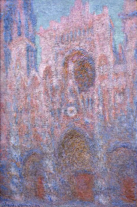 Rouen Cathedral, Symphony in Grey and Rose, Claude Oscar Monet