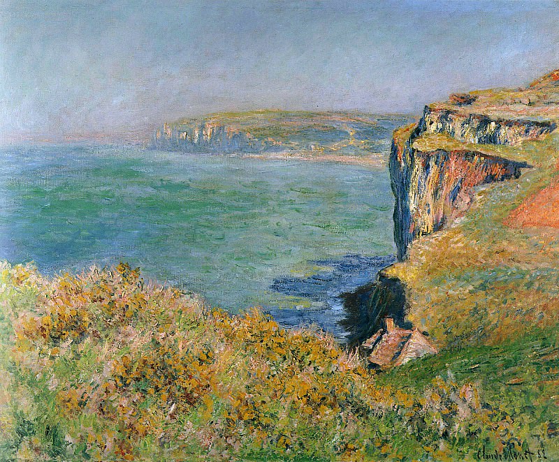 Cliff at Grainval, Claude Oscar Monet