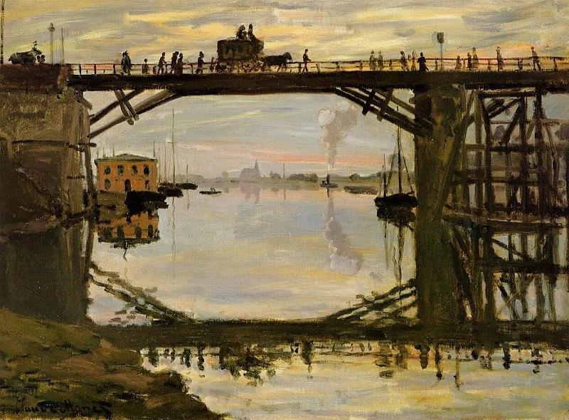 Деревянный мост, Клод Оскар Моне