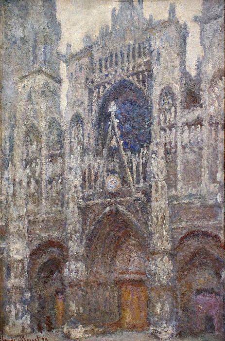 Rouen Cathedral, Grey Weather, Claude Oscar Monet