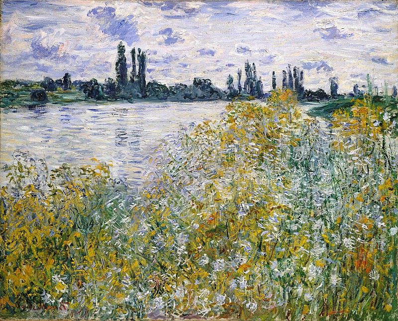 Isle of Flowers on Siene near Vetheuil, Claude Oscar Monet