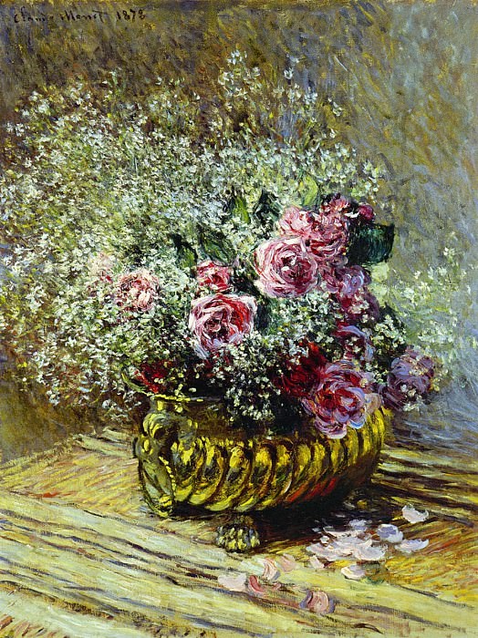 Flowers in a Pot, Claude Oscar Monet