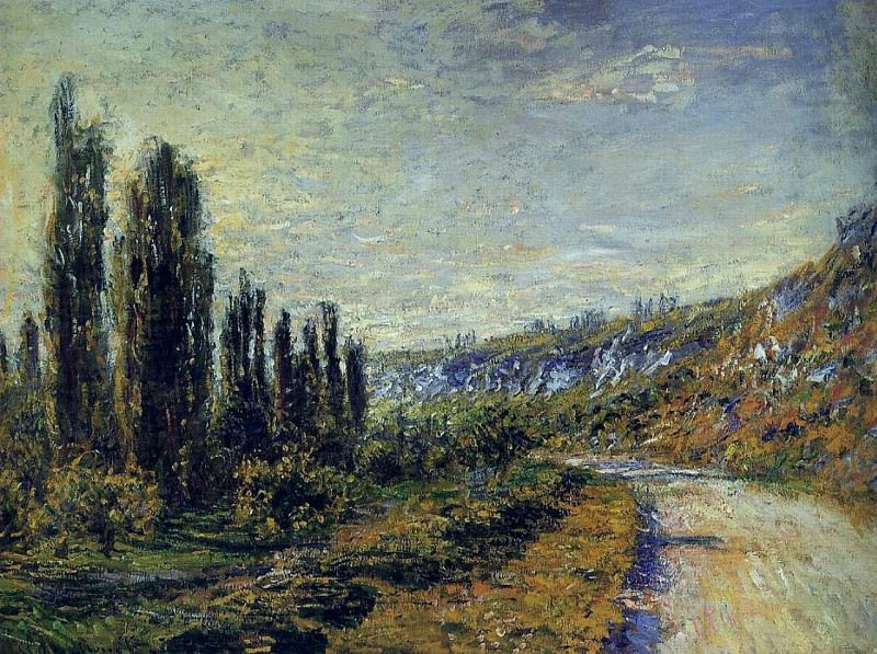 The Road from Vetheuil, Claude Oscar Monet