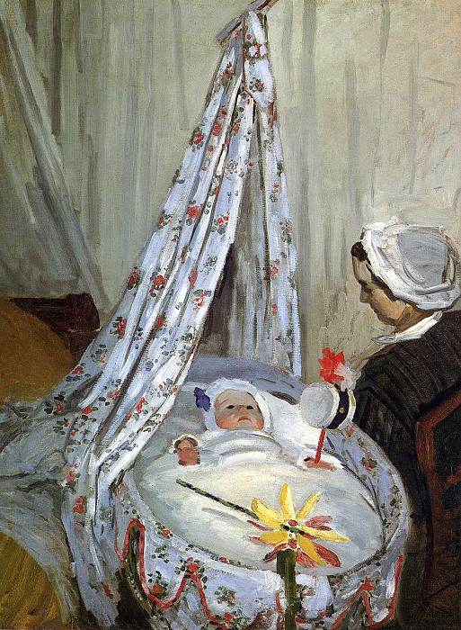 Jean Monet in the Craddle, Claude Oscar Monet