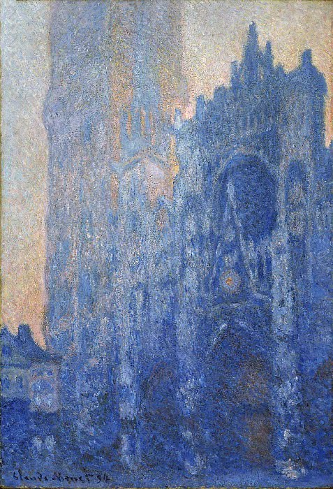 Rouen Cathedral, The Portal and the Tour dвЂ™Albane at Dawn, Клод Оскар Моне