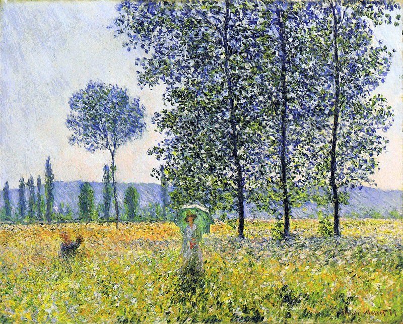 Sunlight Effect under the Poplars, Claude Oscar Monet