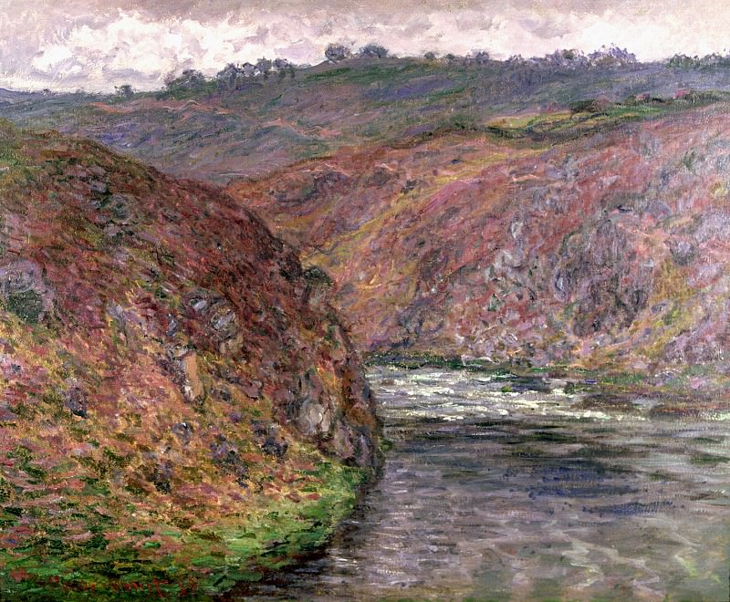 Valley of the Creuse, Grey Day, Claude Oscar Monet