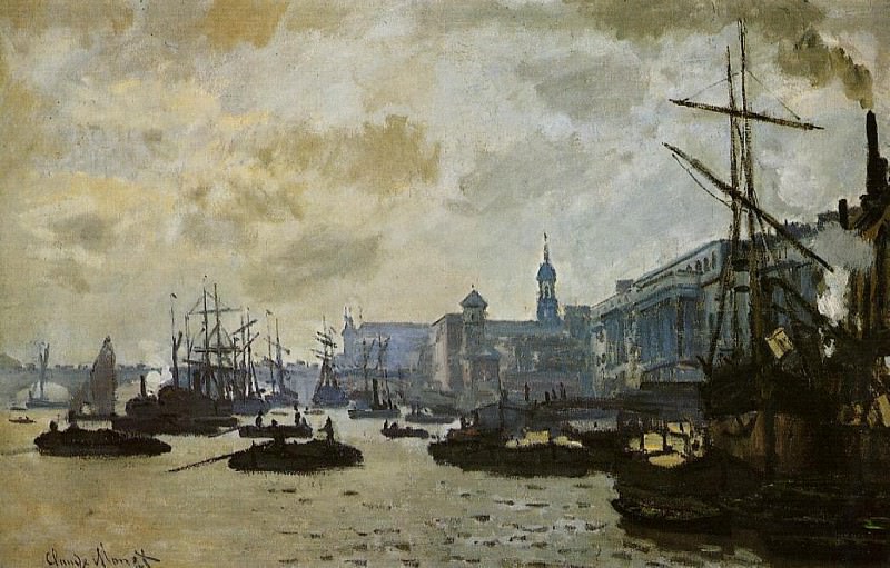 The Port of London, Claude Oscar Monet