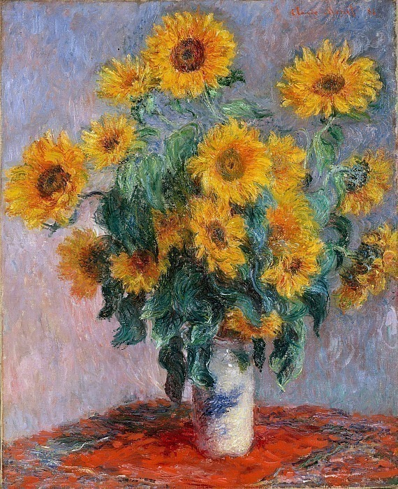 Bouquet of Sunflowers, Claude Oscar Monet