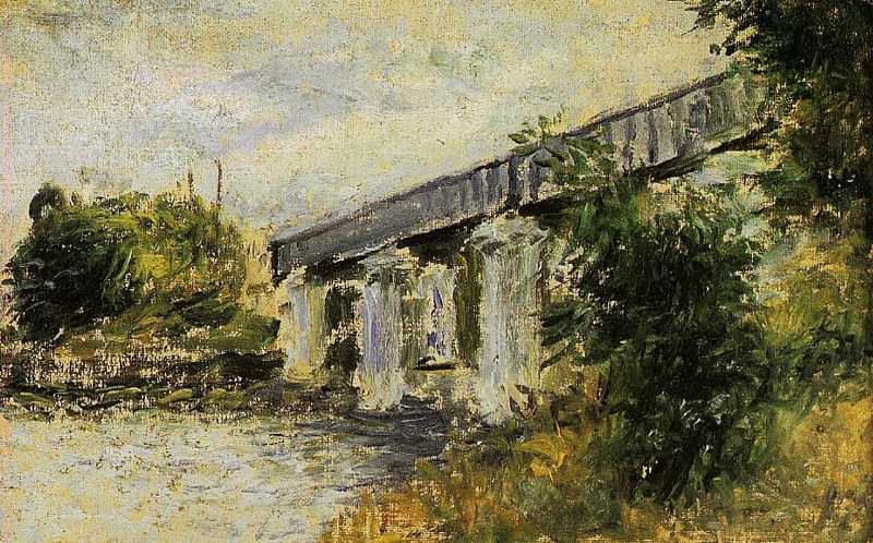 The Railway Bridge at Argenteuil 2, Claude Oscar Monet