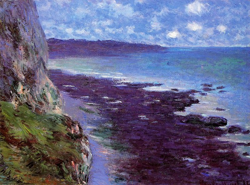 Cliff near Dieppe, Claude Oscar Monet