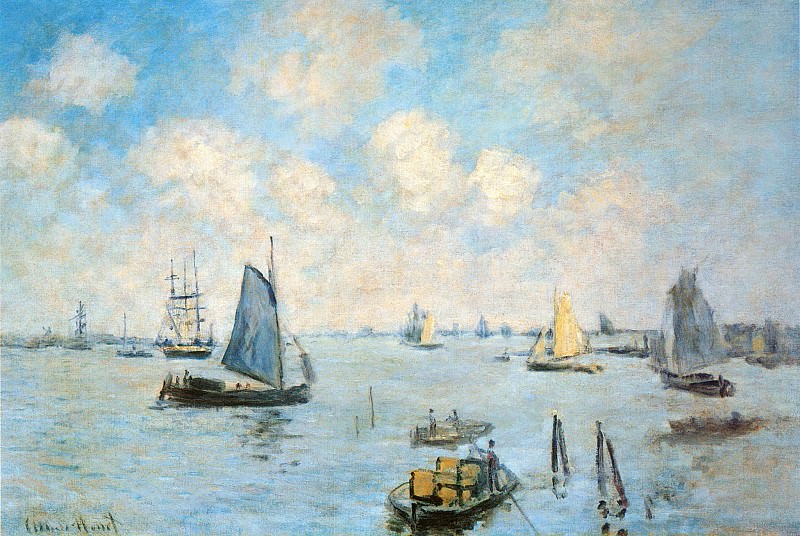 The Sea at Amsterdam, Claude Oscar Monet