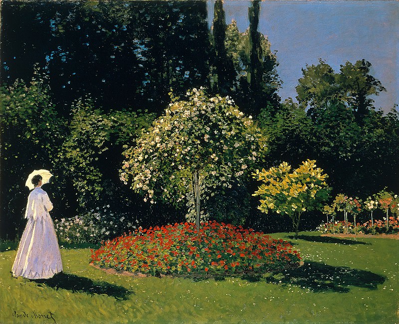 Jeanne Marguerite Lecadre in the Garden, Claude Oscar Monet