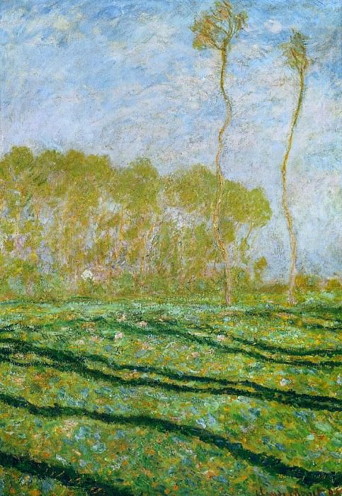 Springtime Landscape at Giverny, Claude Oscar Monet