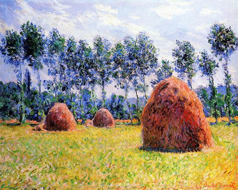 Haystacks at Giverny, Claude Oscar Monet
