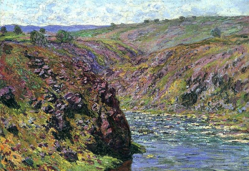 Valley of the Creuse, Sunlight Effect, Claude Oscar Monet