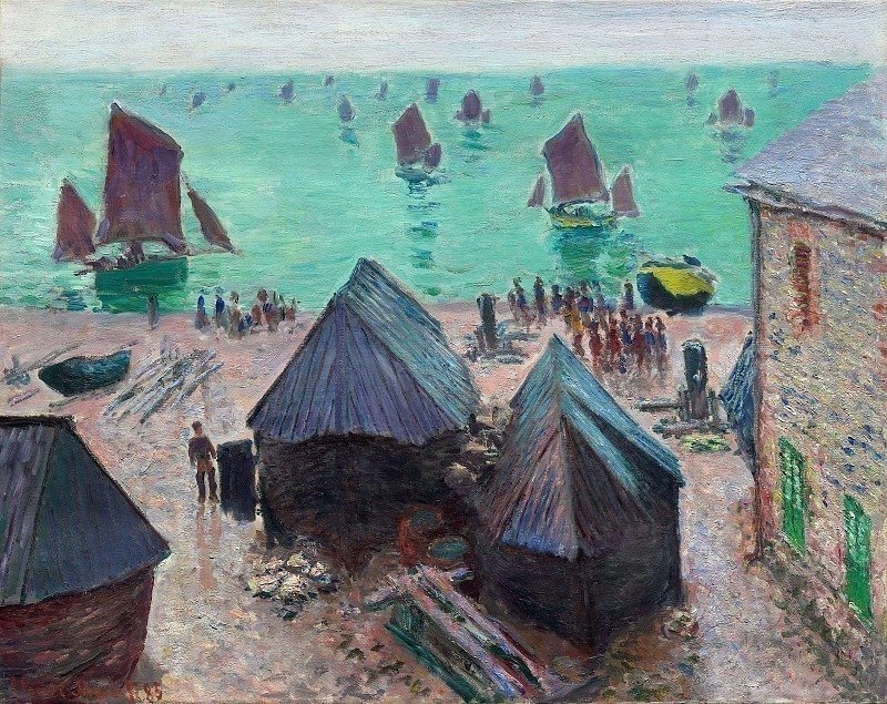 The Departure of the Boats, Étretat, Claude Oscar Monet