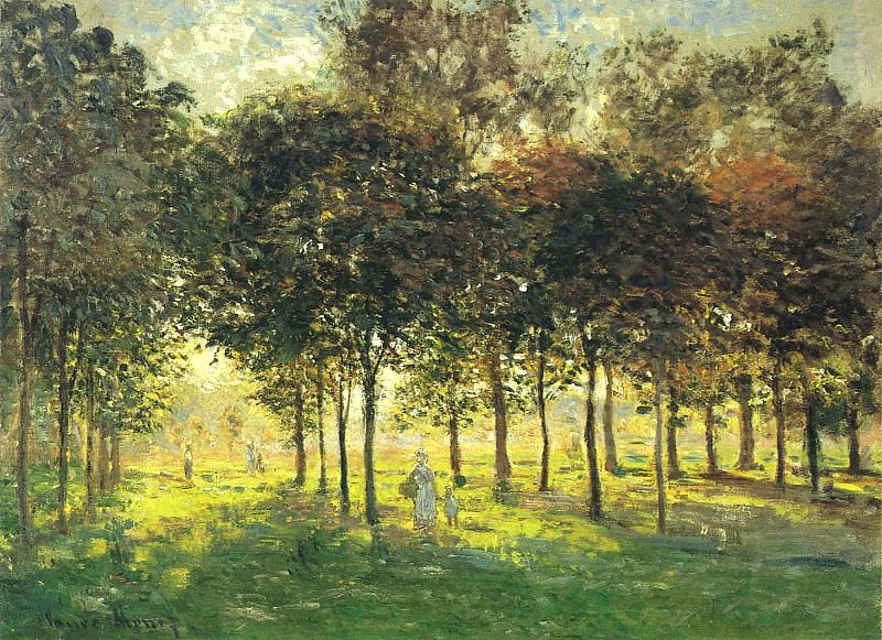 La Promenade dвЂ™Argenteuil, Soleil Couchant, Claude Oscar Monet