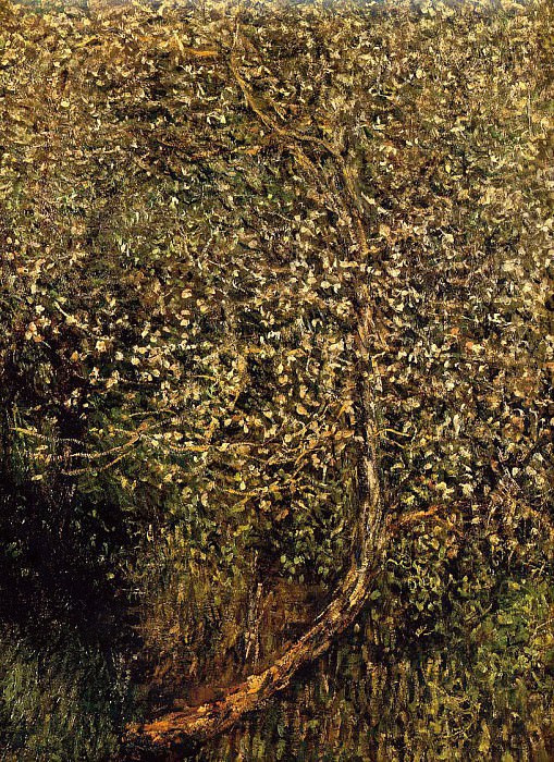Apple Trees in Blossom by the Water, Claude Oscar Monet