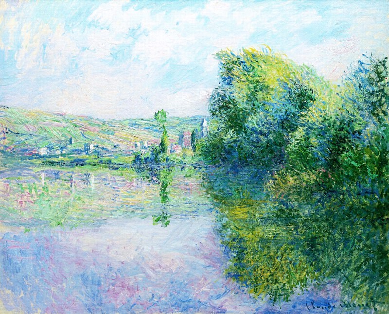 The Siene at Vetheuil, Claude Oscar Monet