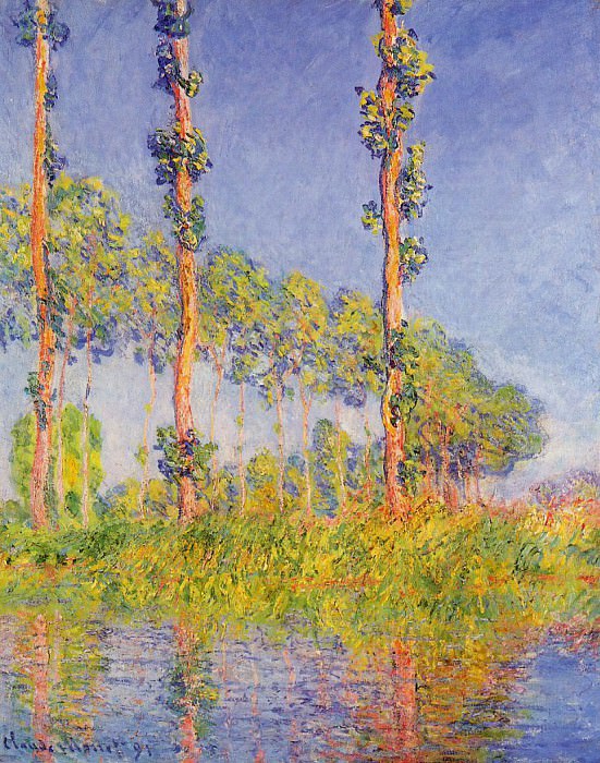 Three Trees, Autumn Effect, Claude Oscar Monet