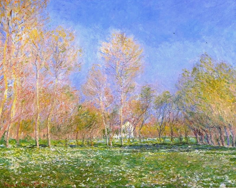 Springtime in Giverny, Claude Oscar Monet