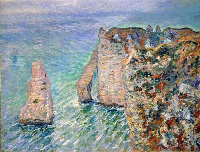 The Rock Needle and the Porte dвЂ™Aval, Claude Oscar Monet
