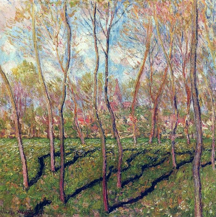Trees in Winter, View of Bennecourt, Claude Oscar Monet