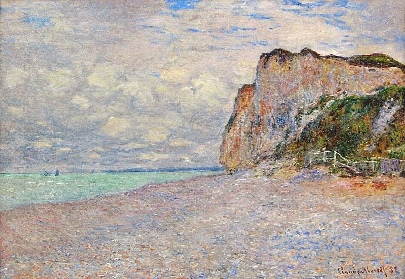 Cliffs near Dieppe, Claude Oscar Monet