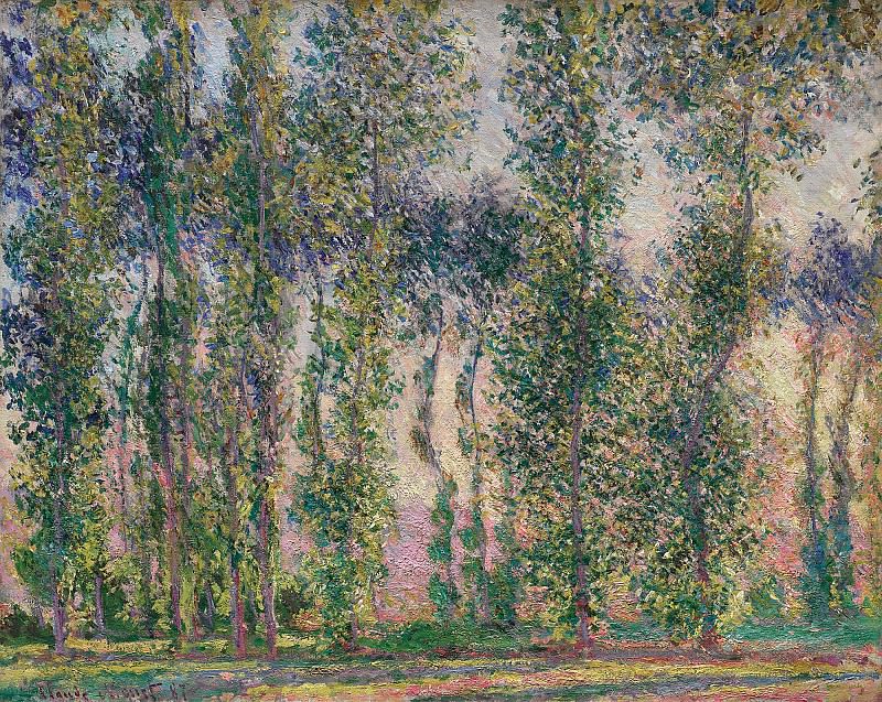 Poplars at Giverny, Claude Oscar Monet