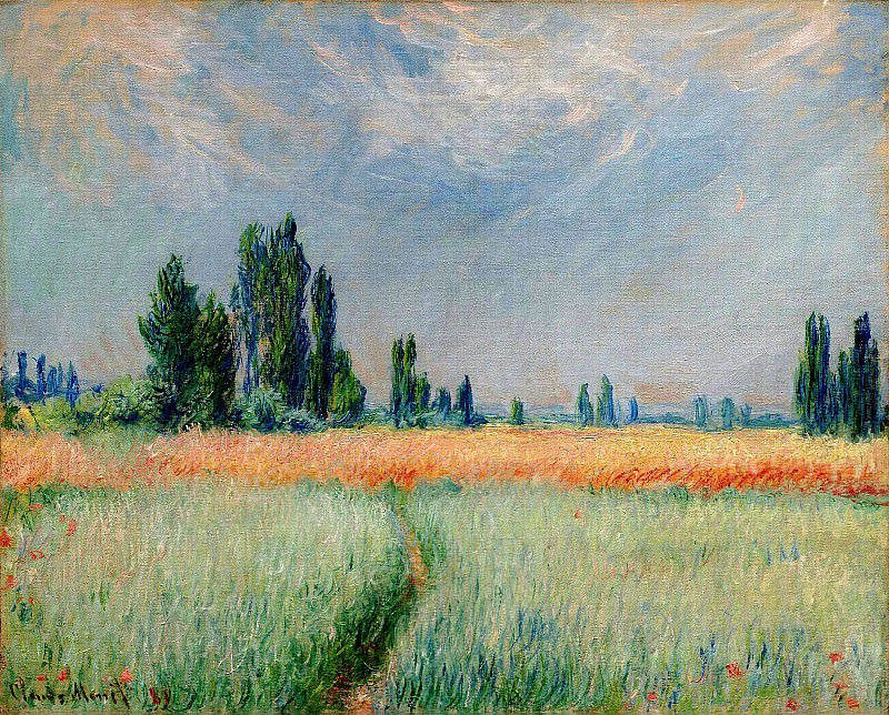 Пшеничное поле, Клод Оскар Моне