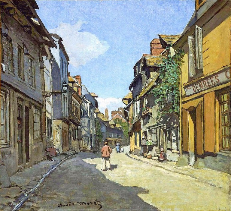 Rue de La Bavolle в Онфлере, Клод Оскар Моне